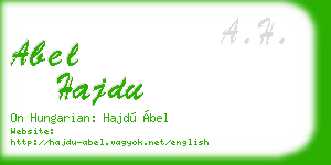 abel hajdu business card